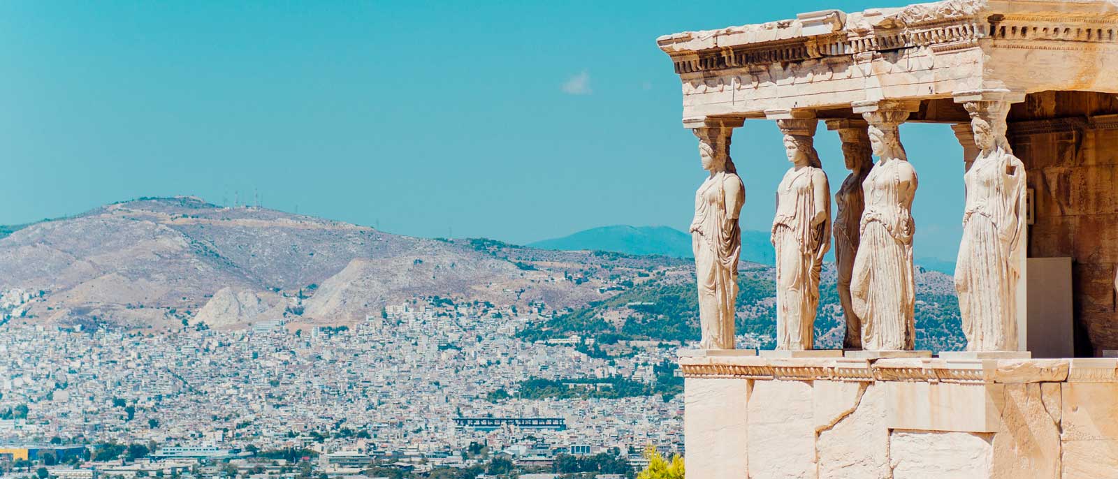 Overlooking Greek countryside