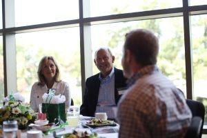 Scholarship lunch guests.