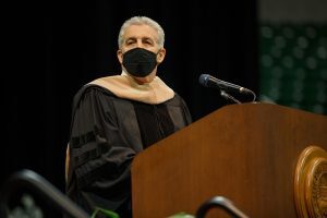 The class of 2021 was congratulated by Craig Menear, fellow Spartan, chairman and CEO of the Home Depot.  