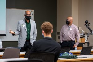 Ed Tillett led one of Michigan DECA's conference sessions and is a director of Multicultural Business Programs at MSU. 