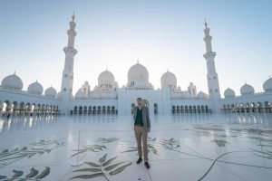 Connor McLeod at the Sheikh Zayed Grand Mosque, Abu Dhabi
