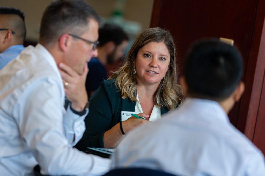 Broad Spartans learn about enterprise leadership and work together through the Executive MBA program.