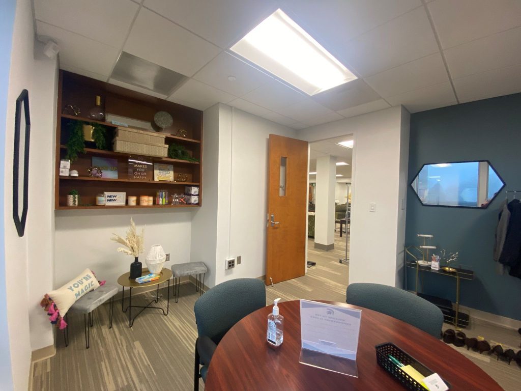 A Photo the entrance to the Empowerment Closet