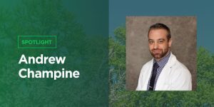 Andrew Champine Student Spotlight Graphic
