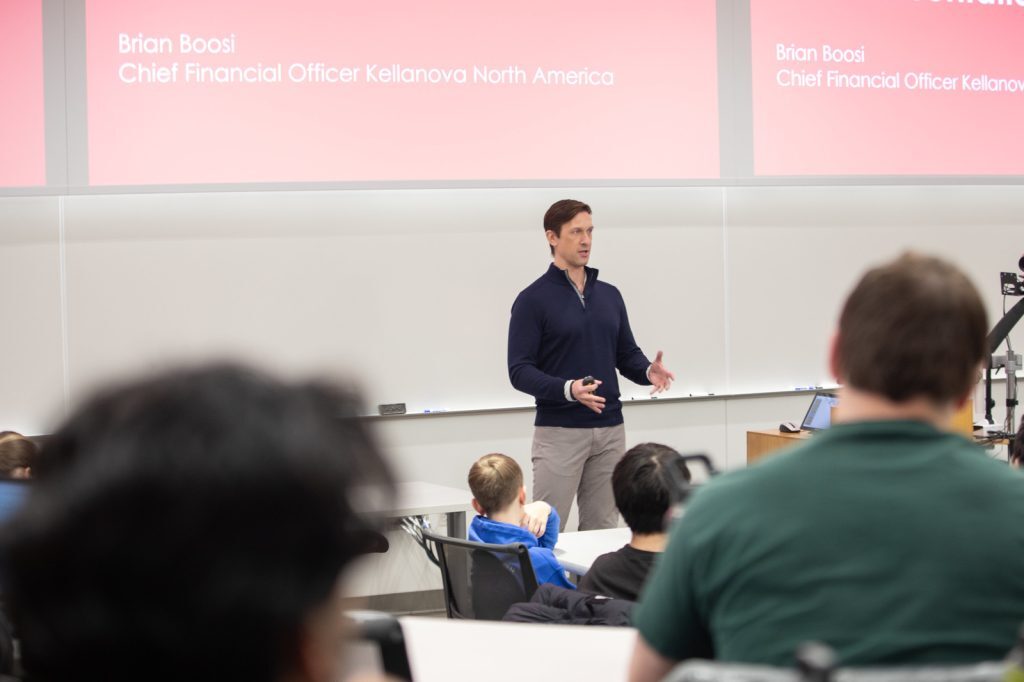 Brian Boosi speaking about his role at Kellanova Company's North America division.