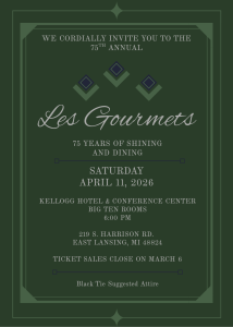 Les Gourmets invitation, side 1