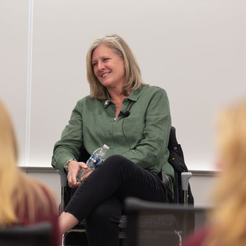 First Lady Amy Guskiewicz Visits DWLA for Fireside Chat