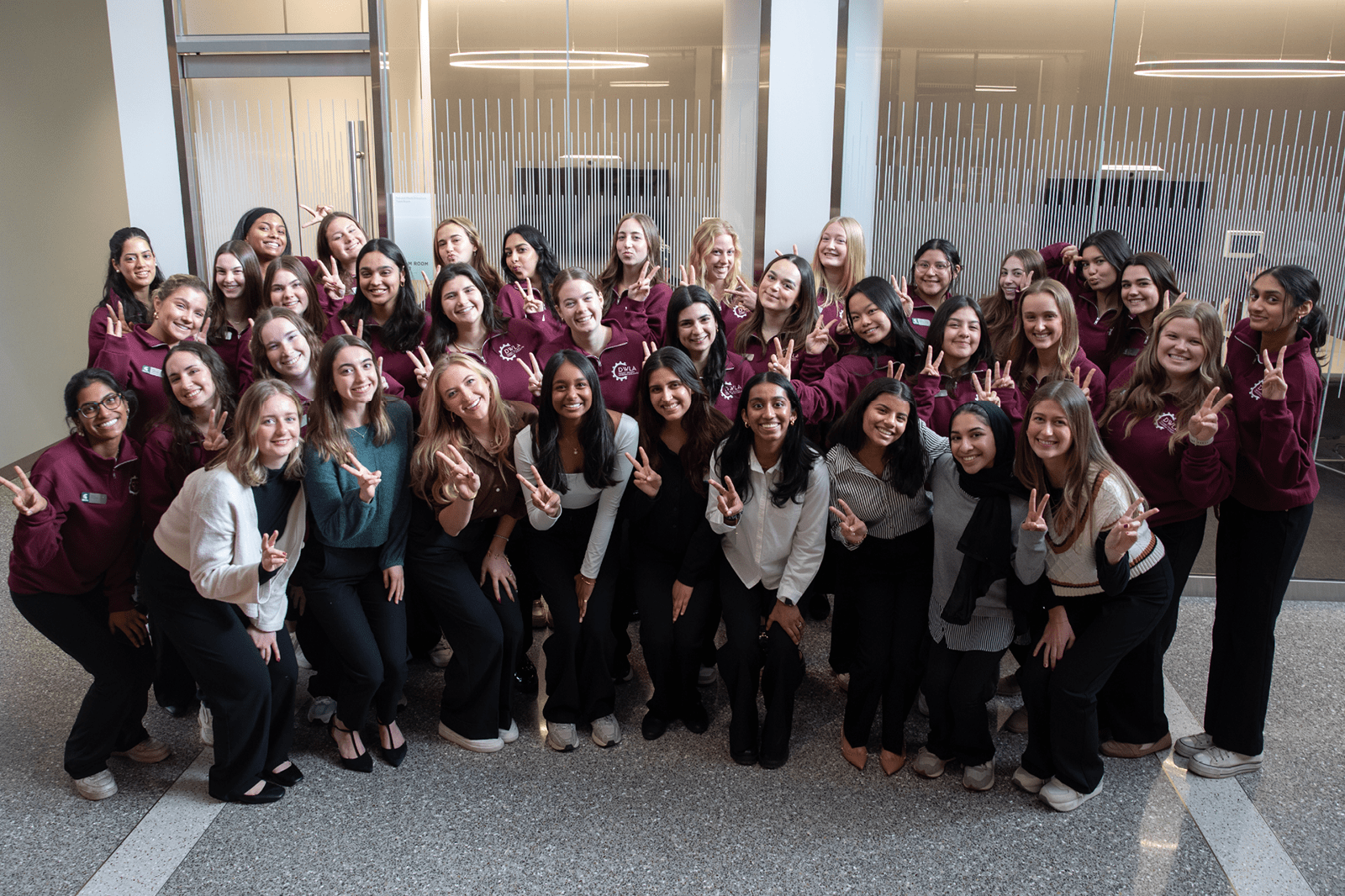 Group photo of DWLA students