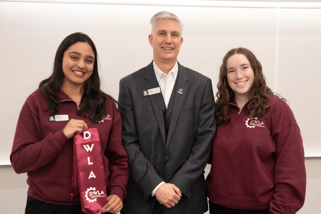 Dean David Souder with DWLA scholars