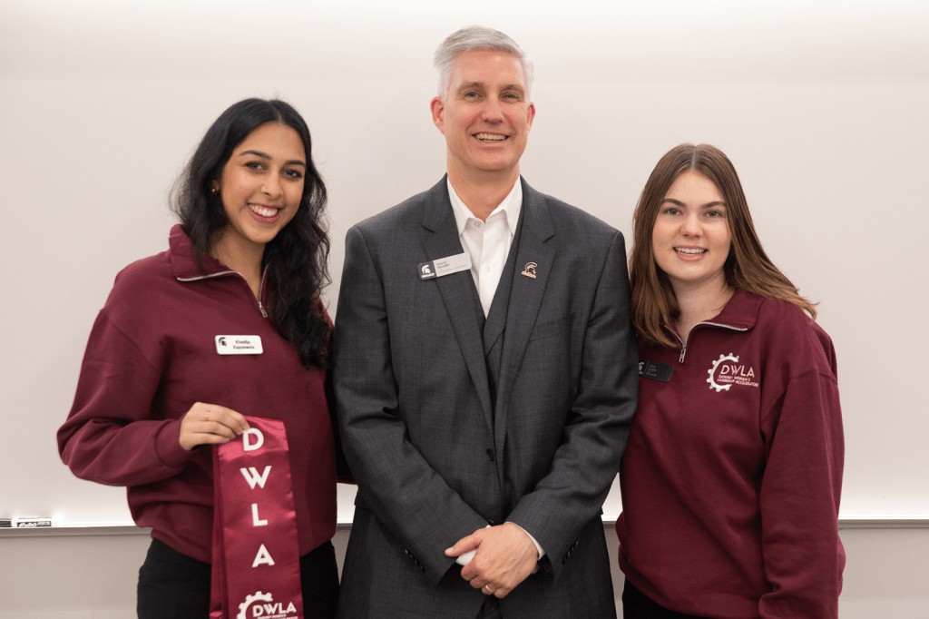 Group photo of Dean David Souder and DWLA scholars