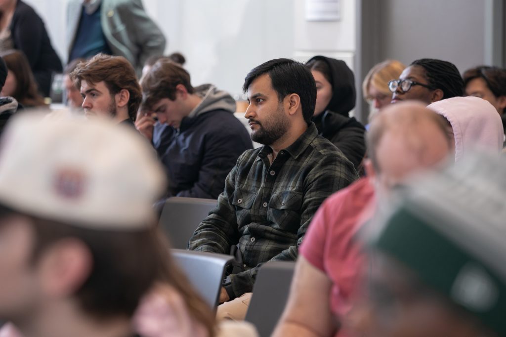 Seated event attendees