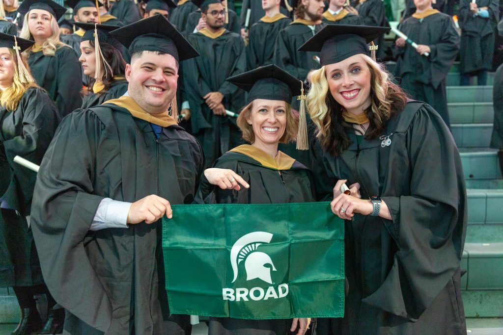 Broad MBA graduates at commencement