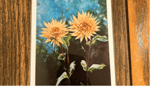 Dahlias art print