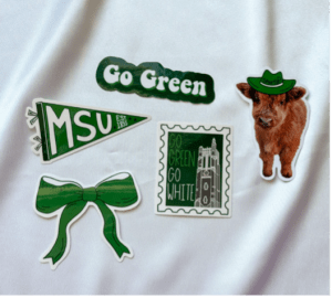 MSU themed stickers
