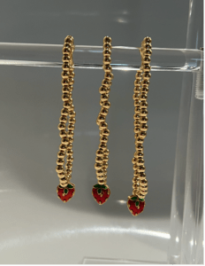 Bracelets with strawberry charms 