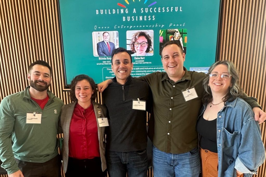 Group photo of Spartan Pride event attendees