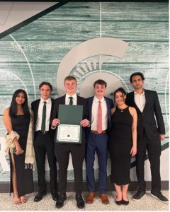Students attending the Broad Business Gala 