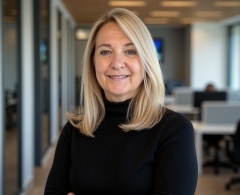 Headshot of Cindy Majeske, a white woman with blonde hair