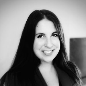 Black and white headshot of Rebecca Sullivan 