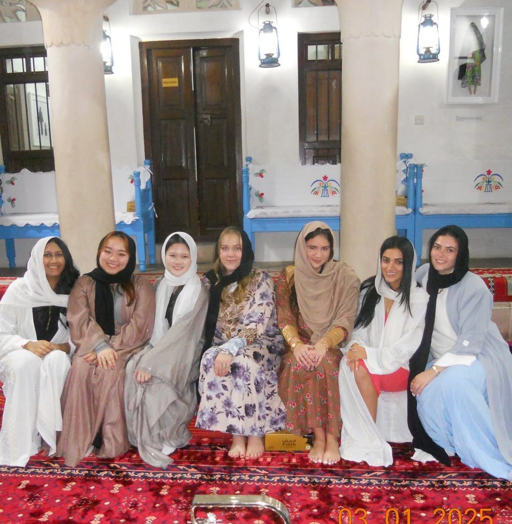 Emily Root Dubai with Emirati citizens