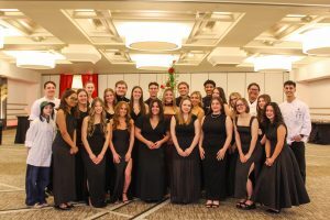 Group photo of Les Gourmets student staff
