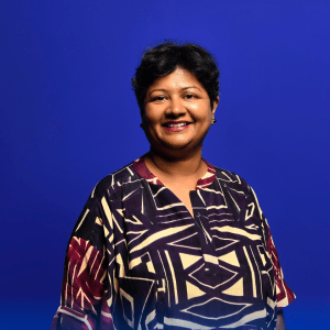 A professional headshot of Priya Balasubramaniam, 2025 Broad Champion Outstanding Alum of the Year.