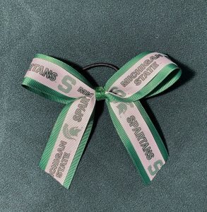 Hair ribbon tied into a bow 