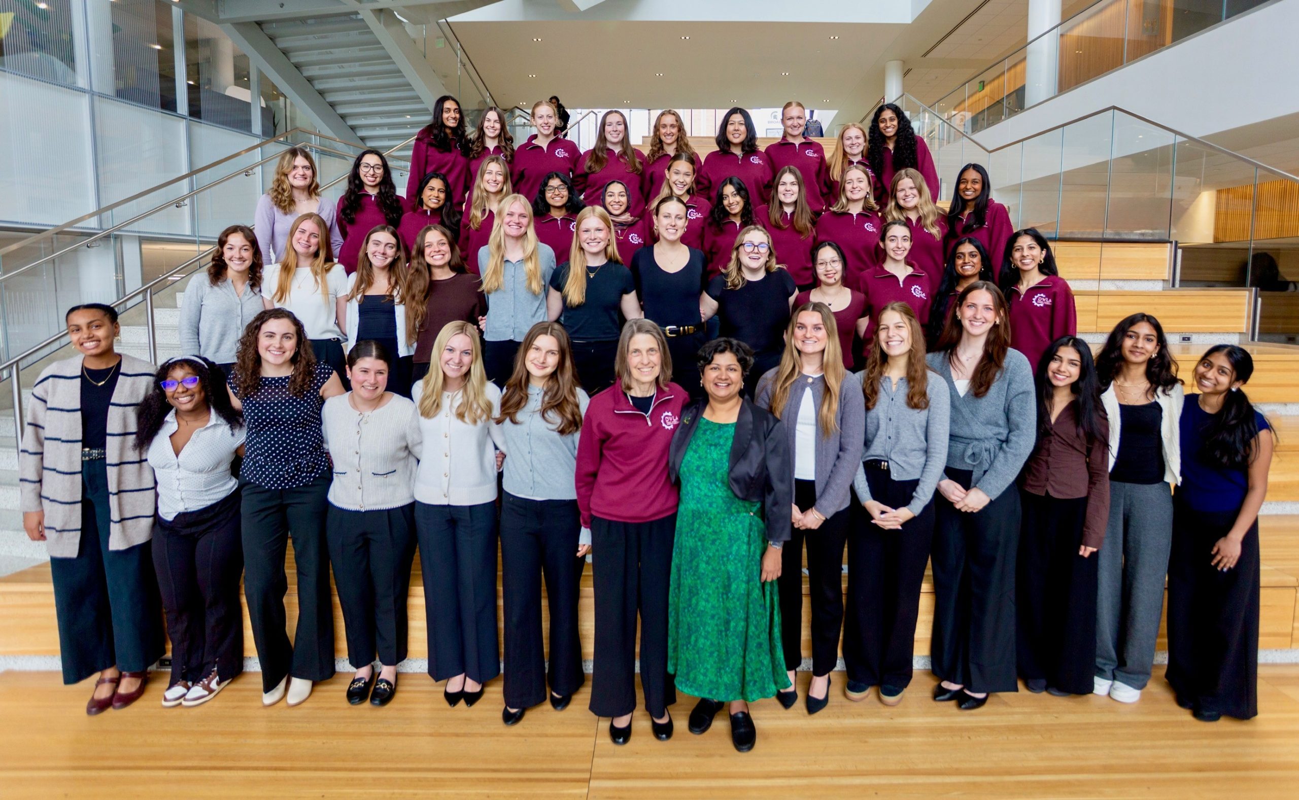 A group photo of the Fall 2025 DWLA Cohort with Priya Balasubramaniam.