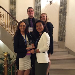 MSU Pi Sigma Epsilon students with National Top New Chapter Award