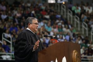 Bob Skandalaris giving speech.