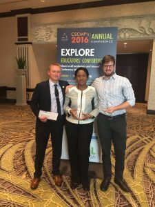 Matt Schwieterman, Yemisi Bolumole, and Jason Miller at CSCMP Educators conference.