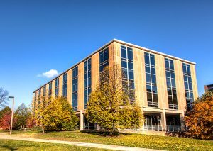 Exterior of Eppley Center.
