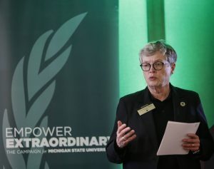 Michigan State University President Lou Anna K. Simon