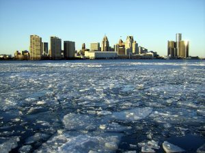 View of the Detroit skyline