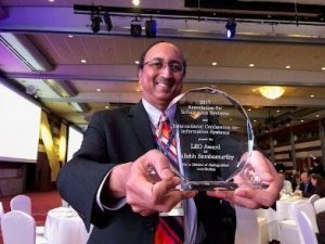 Samba's 28 years of innovation and leadership in information systems earned him the global Leo Award.