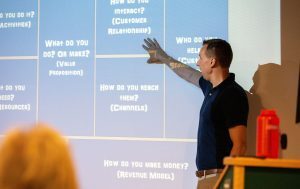 Ken Szymusiak, managing director for the Burgess Institute for Entrepreneurship and Innovation. Photo by Jeff Seguin