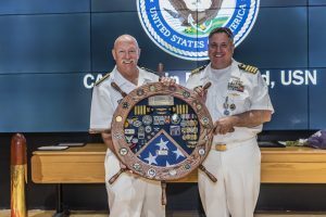 U.S. Navy Capt. Justin Debord (MBA ’05), who retired from military service this year after 25 years in the Navy. Photo courtesy Justin Debord