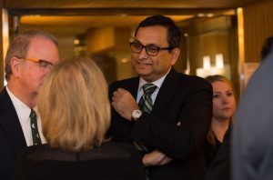 Manoj Saxena at the MBA Reunion on Nov. 9, 2018. Photo by Kasra Raffi