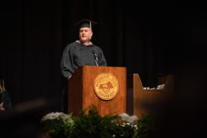 David C. Dauch, Chairman and CEO of American Axle & Manufacturing, addressed 94 Spartans at this weekend’s commencement ceremony.