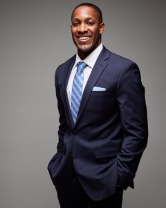 A professional image of Jamari Brooks (MBA '20)