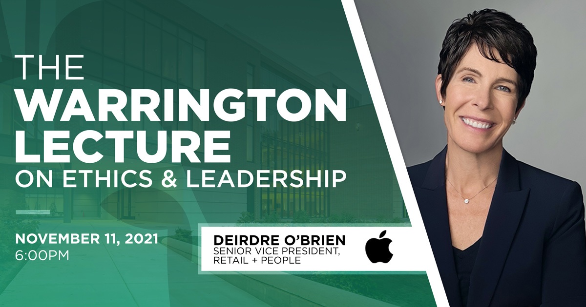 The Warrington Lecture on Ethics and Leadership