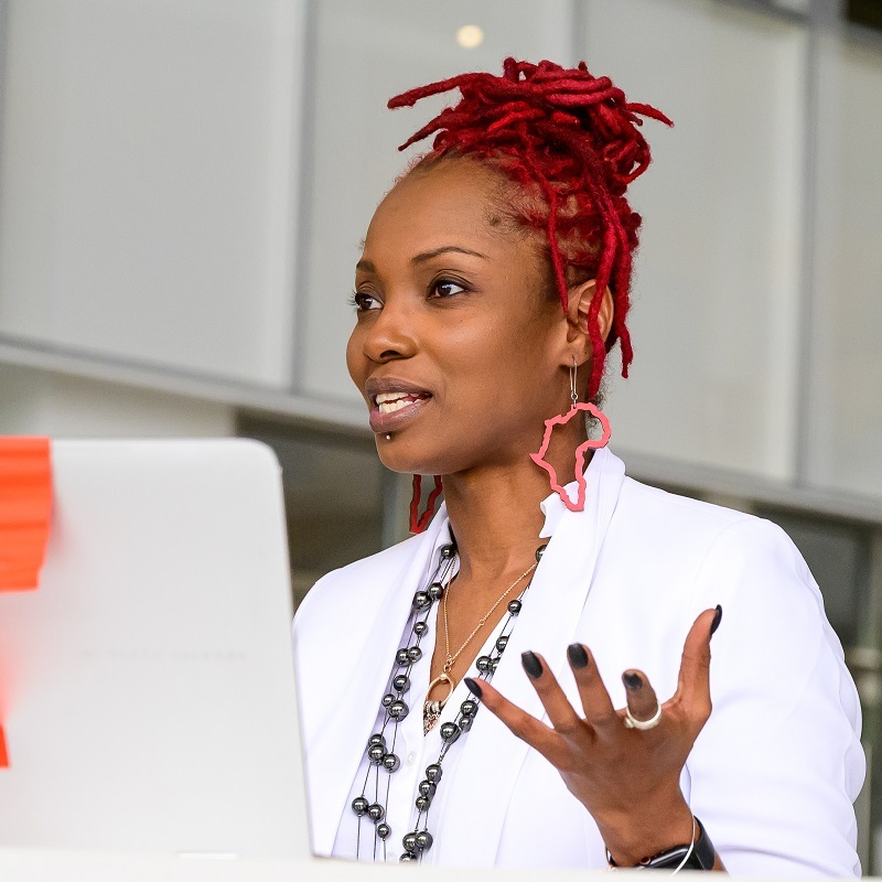 Leah Monet Ellis in the Minskoff Pavilion